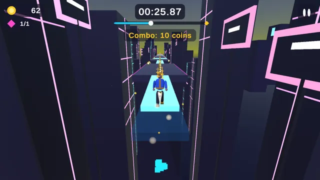 Coin combo on a vanishing light bridge